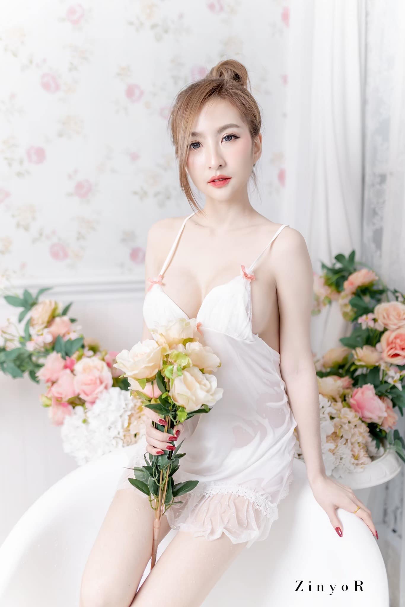 น้องปอ อนิตา นางแบบสาวสวยหุ่นเซ็กส์ไวส์มินิหน้าอกใหญ่เกินต้านพอดีตัว 93