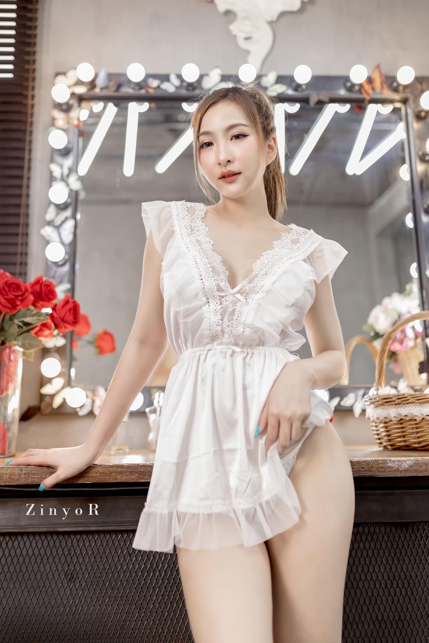 น้องปอ อนิตา นางแบบสาวสวยหุ่นเซ็กส์ไวส์มินิหน้าอกใหญ่เกินต้านพอดีตัว 97