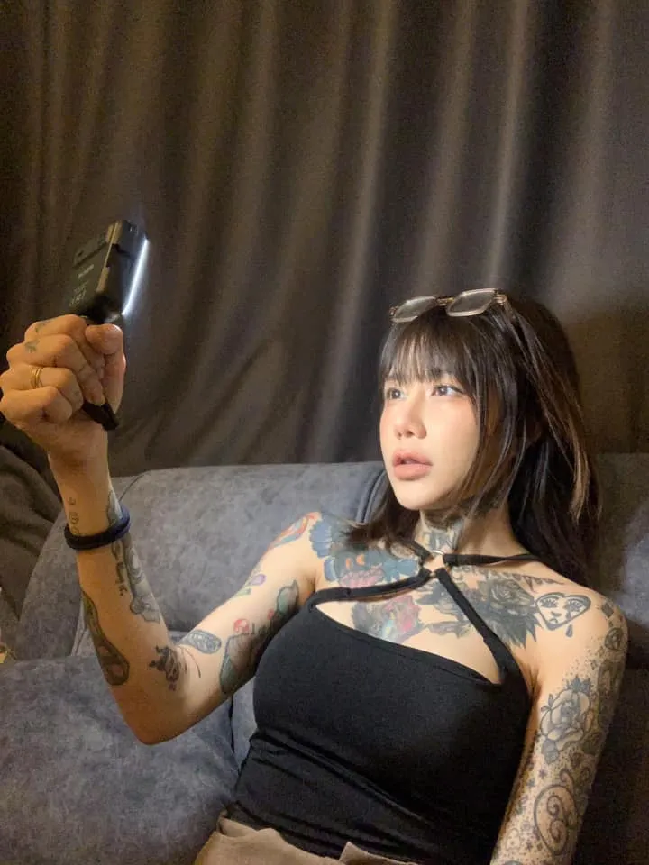 น้องภัส นภัสพลอย สาวสวยรอยสัก เน็ตไอดอลงานดี ดาวOnlyfans 10