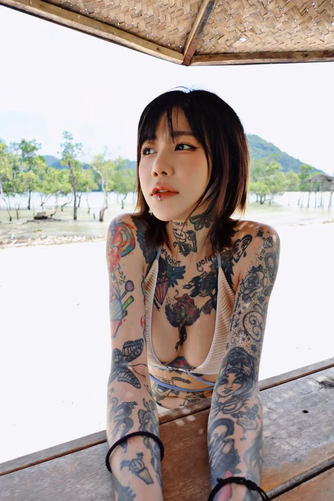 น้องภัส นภัสพลอย สาวสวยรอยสัก เน็ตไอดอลงานดี ดาวOnlyfans 33